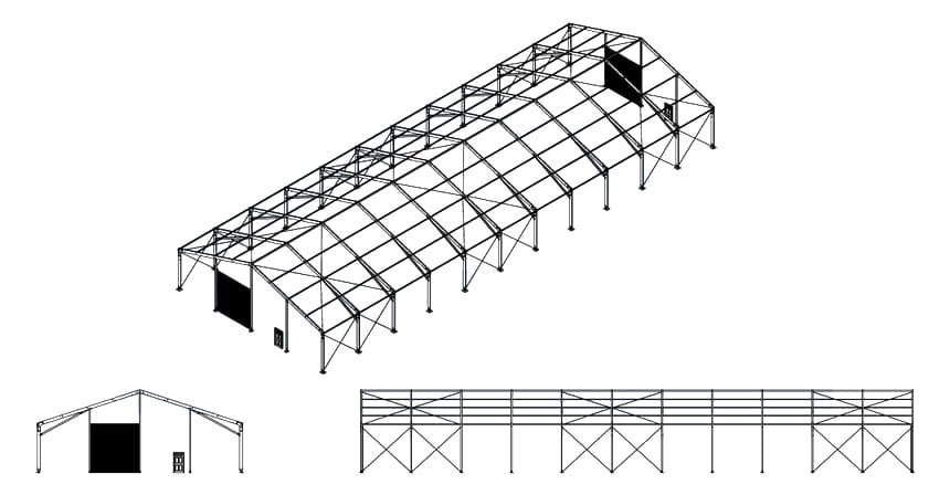 Sunbelt Rentals' Engineered Fabric Structure Provides Sturdy Warehouse ...