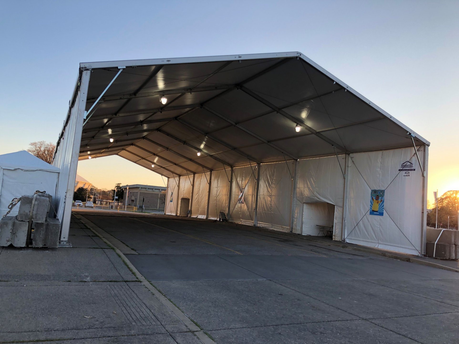 Drive-Through Vaccination Tent Supplier | Mahaffey USA